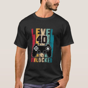 Stufe 40 Unverschlossene 40 Jahre alte Tagesgesche T-Shirt