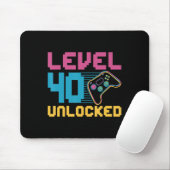 Stufe 40 unverschlossenes Gaming Geburtstag Mousepad (Mit Mouse)