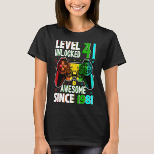 Stufe 41 Phantastisch seit 1981 41. Geburtstag T-Shirt