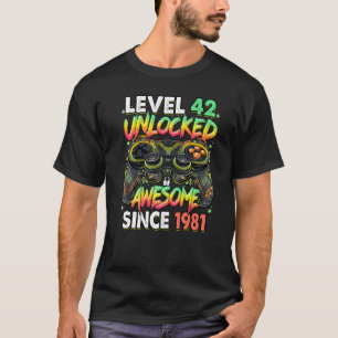Stufe 42 Phantastisch seit 1981 42. Geburtstag T-Shirt