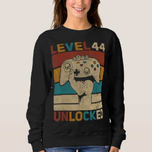 Stufe 44 Unverschlossener 44. Geburtstag 44 Jahre Sweatshirt
