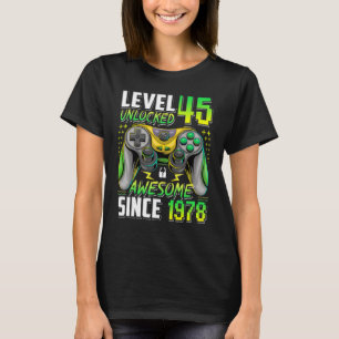 Stufe 45 Phantastisch seit 1978 45. Geburtstag T-Shirt