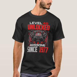 Stufe 46 Phantastisch seit 1977 46. Geburtstag T-Shirt