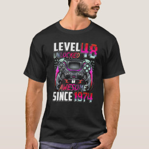 Stufe 48 Phantastisch seit 1974 48. Geburtstag T-Shirt