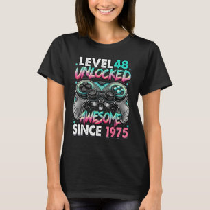 Stufe 48 Phantastisch seit 1975 48. Geburtstag T-Shirt