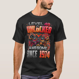 Stufe 49 Phantastisch seit 1974 49. Geburtstag T-Shirt