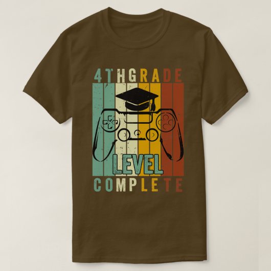 Stufe 4 abgeschlossen T-Shirt (Design vorne)