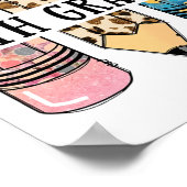 Stufe 4 Leopard Bleistift Ck Schullehrer Stu Poster (Ecke)