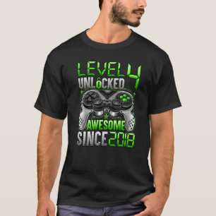 Stufe 4 Phantastisch seit 2018 4. Geburtstag T-Shirt