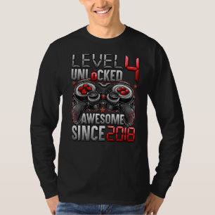 Stufe 4 Phantastisch seit 2018 4. Geburtstag T-Shirt