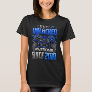 Stufe 4 Phantastisch seit 2019 4. Geburtstag G T-Shirt