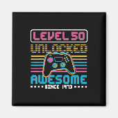 Stufe 50 phantastisch seit 1973 Gaming Birthd Magnet (Vorne)