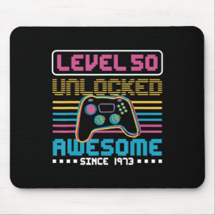 Stufe 50 phantastisch seit 1973 Gaming Birthd Mousepad