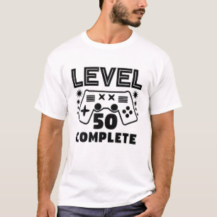 Stufe 50 Vollständiges Gaming T T-Shirt