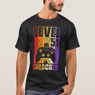 Stufe 51 Entsperrte Geburtstagsstufe 51. Geburtsta T-Shirt