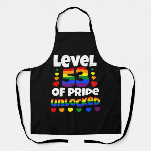 Stufe 53 der Pride Unlocks LGBT 53. Schürze