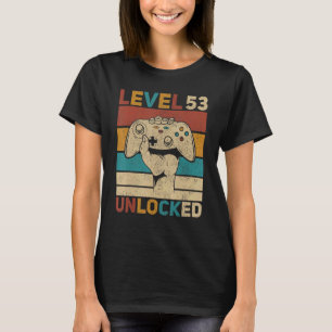 Stufe 53 Unverschlossener 53. Geburtstag 53 Jahre T-Shirt