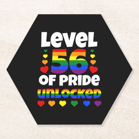 Stufe 56 des Pride Unlocks LGBT 56. Untersetzer (Vorderseite)
