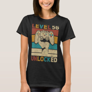 Stufe 56 Unverschlossener 56. Geburtstag 56 Jahre T-Shirt