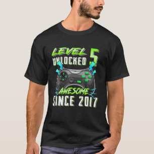 Stufe 5 Phantastisch seit 2017 Jungs 5ter Tag T-Shirt