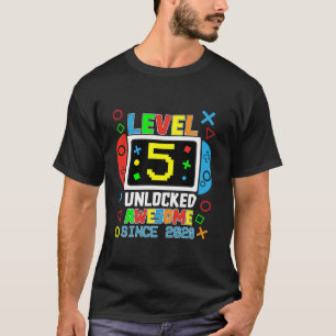 Stufe 5 Phantastisch seit 2020 Videospiel 5. T-Shirt