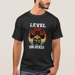 Stufe 60 Unverschlossene 60 Jahre alter Retro-80er T-Shirt
