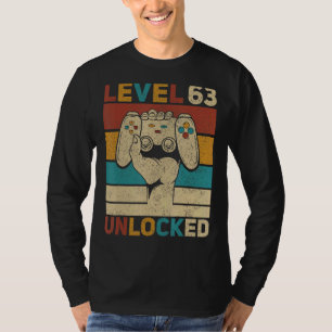 Stufe 63 Unverschlossener 63. Geburtstag 63 Jahre T-Shirt