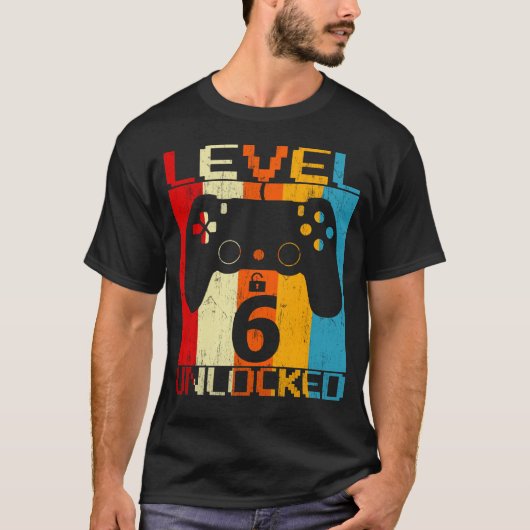 Stufe 6 entriegelt T-Shirt (Vorderseite)