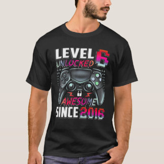 Stufe 6 Phantastisch seit 2016 6. Geburtstag G T-Shirt