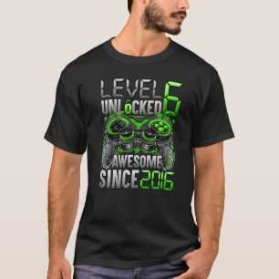 Stufe 6 Phantastisch seit 2016 6. Geburtstag T-Shirt