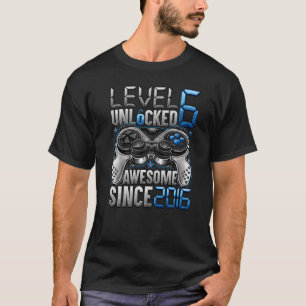 Stufe 6 Phantastisch seit 2016 6. Geburtstag T-Shirt