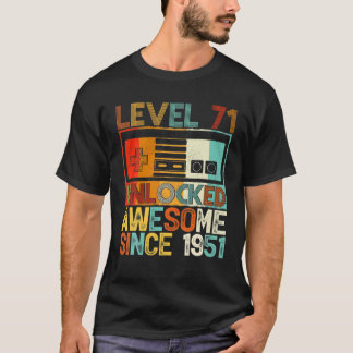 Stufe 71 Phantastisch seit 1951 71. Geburtstag T-Shirt