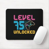 Stufe 75 Entsperrtes Gaming Geburtstag Mousepad (Mit Mouse)