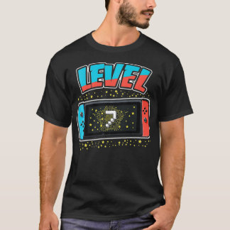 Stufe 7 Geburtstagskind 7 Jahre Alte Videospiele G T-Shirt