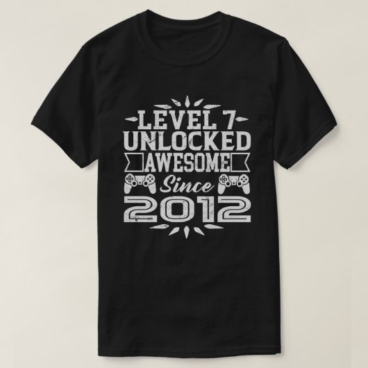 Stufe 7 Phantastisch seit 2012 7. Geburtstag T-Shirt (Design vorne)