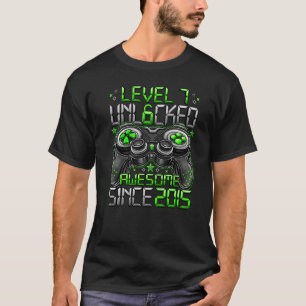 Stufe 7 Phantastisch seit 2015 7. Geburtstag T-Shirt