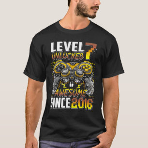 Stufe 7 Phantastisch seit 2016 7. Geburtstag G T-Shirt