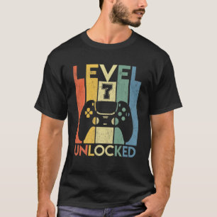 Stufe 7 Unverschlossen Geburtstag 6 Jahre alt sein T-Shirt