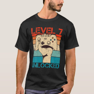 Stufe 7 Unverschlossenes Geburtstags-Funny-Video-G T-Shirt