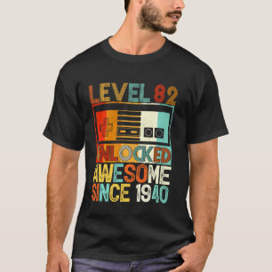 Stufe 82 Phantastisch seit 1940 82. Geburtstag T-Shirt