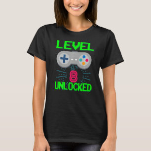 Stufe 8 Geburtstag Junge 8-jährige Videospiele Gam T-Shirt