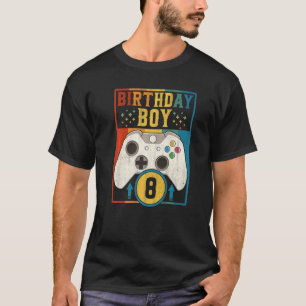 Stufe 8 Geburtstag Junge 8-jährige Videospiele Gam T-Shirt