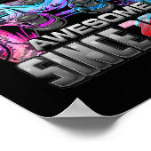 Stufe 8 Phantastisch seit 2014 Videospiel Poster (Ecke)