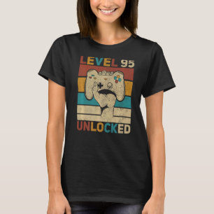 Stufe 95 Unverschlossener 95. Geburtstag 95 Jahre T-Shirt