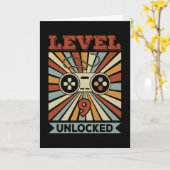 Stufe 9 Entsperrter Videospiel Geburtstag Karte (Gelbe Blume)