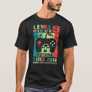 Stufe 9 Unverschlossen Phantastisch 2014 Gamer Boy T-Shirt