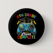 Stufe Abschluss Gaming Gamer Button (Vorderseite)