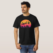 STUFE AUF SKYLINE RETRO SUNSET T-Shirt (Vorne ganz)