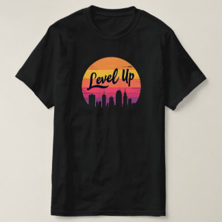 STUFE AUF SKYLINE RETRO SUNSET T-Shirt