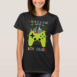 Stufe bis 6 des Gamers zurück zur Schule T-Shirt
